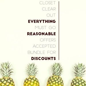 SUMMER CLEANOUT SALE! ☀️